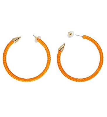 Oorbellen neon oranje