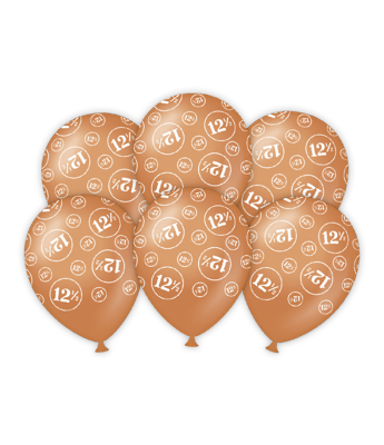 Ballonnen 12,5 jaar getrouwd 6 stuks