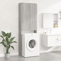 VidaXL Wasmachinekast 64x25,5x190 cm grijs sonoma eikenkleurig - thumbnail