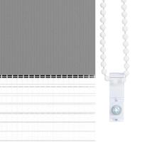 Duo rolgordijn 120 x 230 cm grijs - thumbnail