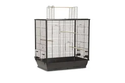 Vogelkooi open mtl 70x40x80cm zwart