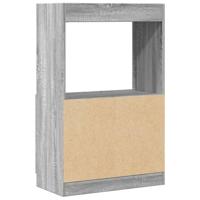 Hoge kast 63x33x100 cm bewerkt hout grijs sonoma eikenkleurig - thumbnail