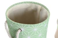 Mandenset DKD Home Decor Polyester EVA Geometrisch (30 x 30 x 35 cm) - thumbnail