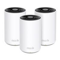 TP-Link Deco XE75 Mesh WLAN-set (3-pack), Wi-Fi 6E AXE5400 tri-band router en repeater, Gigabit-poorten voor elke eenheid, aanbevolen voor huizen met 4-7 slaapkamers, uitgebreid toezicht, WPA3 - thumbnail