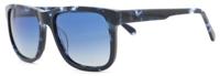 Wave Hawaii zonnebril Acetat wayfarer UV400 hout zwart/blauw - thumbnail