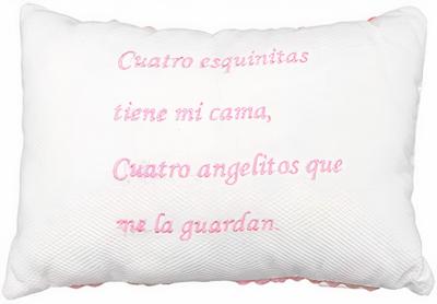 Gamberritos babykussen meisjes 21 x 28 cm textiel Gamberritos babykussen meisjes 21 x 28 cm textiel