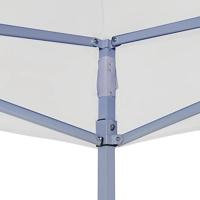 Partytent professioneel inklapbaar 2x2 m staal wit - thumbnail