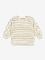 Gestreept sweater van badstof ITTY KONGES SLOJD beige - thumbnail