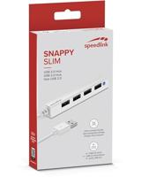 SpeedLink Snappy Slim USB 2.0-hub 4 poorten Wit - thumbnail