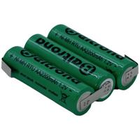 Beltrona RTU3AAZ Accupack Aantal cellen: 3 Batterijgrootte: AA (penlite) Z-soldeerlip NiMH 3.6 V 2200 mAh - thumbnail