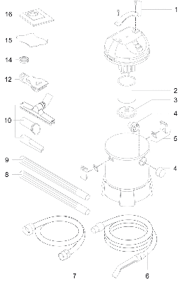 Vuilopvangzak voor vijverstofzuiger