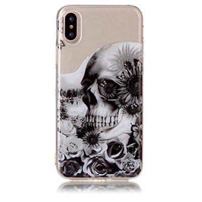 Softcase schedel hoes iPhone X / XS