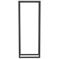 VidaXL Haardhoutrek 50x28x132 cm staal matzwart - thumbnail