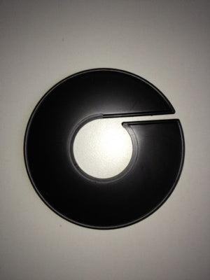 Maatring 11 cm zwart onbedrukt