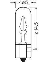 Osram Automotive 2721-02B Signaallamp Standard W2W 1.22 W 12 V - thumbnail