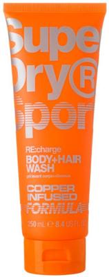 Superdry Sport RE:charge Body + hair wash 250 Milliliter Superdry Sport RE:charge Body + hair wash 250 Milliliter
