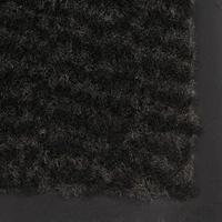 VidaXL Droogloopmat rechthoekig getuft 90x150 cm zwart - thumbnail