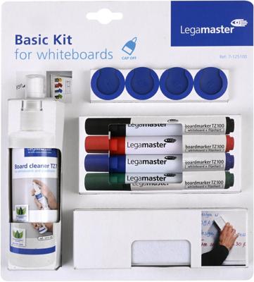 Legamaster - whiteboard startset - 4-stiften+wisser+magneten