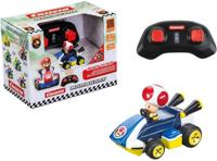 Carrera 370430035 CARRERA - 2.4GHz Mario Kart Mini RC - Toad Paperbox 1:50 RC auto Elektro Racewagen Incl. accu en laadkabel - thumbnail