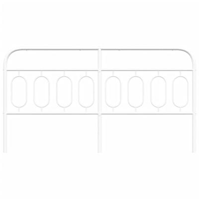 Hoofdbord 183 cm metaal wit