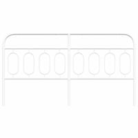 Hoofdbord 193 cm metaal wit - thumbnail