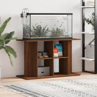VidaXL Aquariumstandaard 100x40x60 cm bewerkt hout bruin eikenkleur - thumbnail