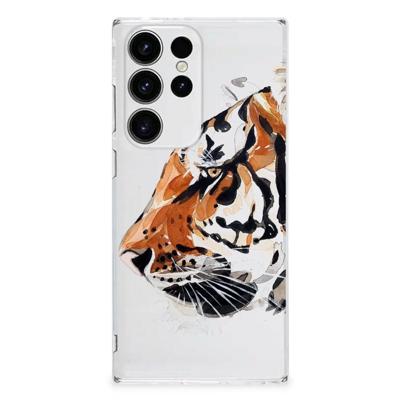 Smartphone hoesje Samsung Galaxy S23 Ultra Watercolor Tiger