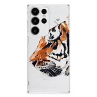 Smartphone hoesje Samsung Galaxy S23 Ultra Watercolor Tiger - thumbnail