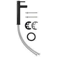 VidaXL Wastafel met kraan en pop-up afvoer gehard glas goudkleurig - thumbnail