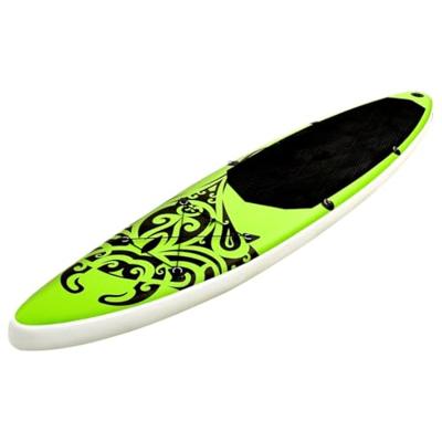 Stand Up Paddleboardset opblaasbaar 305x76x15 cm groen - thumbnail