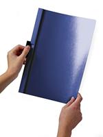 Documenthouder Durable Duraclip 60 Transparant Donkerblauw A4 - thumbnail