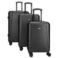 Enrico Benetti Edmonton Kofferset driedelig-Black - thumbnail