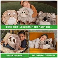 Noxxiez handwarmer knuffelkussen luiaard - thumbnail