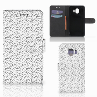 Samsung Galaxy J4 2018 Telefoon Hoesje Stripes Dots - thumbnail