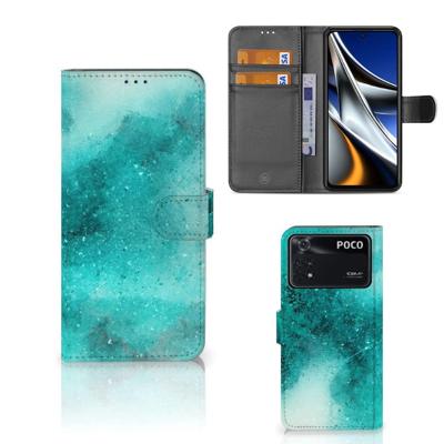 Hoesje Xiaomi Poco X4 Pro 5G Painting Blue Hoesje Xiaomi Poco X4 Pro 5G Painting Blue