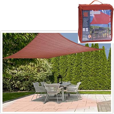 Schaduwdoek vierkant 3 x 3 meter - terra Schaduwdoek vierkant 3 x 3 meter - terra
