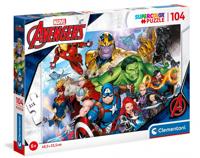 Clementoni legpuzzel super color avengers, 104st. - thumbnail