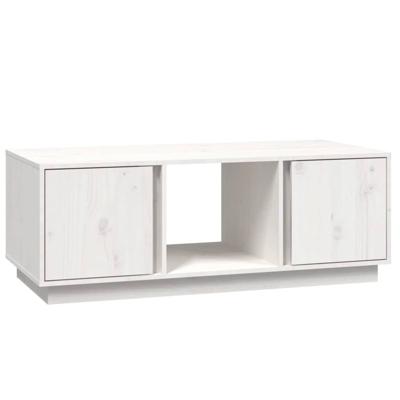 Salontafel 110x50x40 cm massief grenenhout wit Salontafel 110x50x40 cm massief grenenhout wit