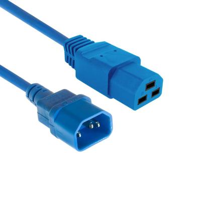 ACT AK5383 Netsnoer C14 - C21 IEC60320 | Blauw | 2,5 meter