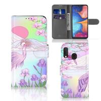 Samsung Galaxy A20e | Telefoonhoesje | Met pasjeshouder | Bird - thumbnail