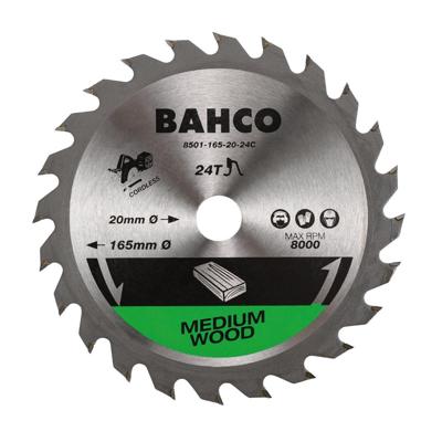 Bahco Cirkelzaagblad | hardmetaal tanden | voor snoerloze machines | voor hout | 24 TPI | 10 mm x 150 mm - 8501-150-10-24C