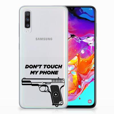 Samsung Galaxy A70 Silicone-hoesje Pistol DTMP Samsung Galaxy A70 Silicone-hoesje Pistol DTMP
