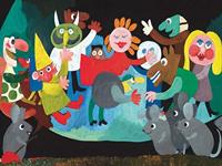 New York Puzzle Company Mouse Carnival - 48 stukjes (vloer) - thumbnail