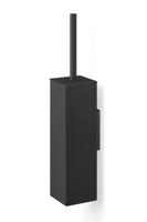 Zack Carvo Toiletborstelhouder - gesloten - wandmontage - zwart 40510 - thumbnail