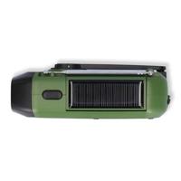 Nedis Noodradio | Draagbaar Model | DAB+ / FM | Batterij Gevoed / Handslinger / Solar Powered / USB Gevoed | Wekker | Groen / Zwart - RDDBCR2000GN - thumbnail