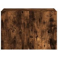 Tv-wandmeubel met LED-verlichting 60x35x41 cm gerookt eiken - thumbnail