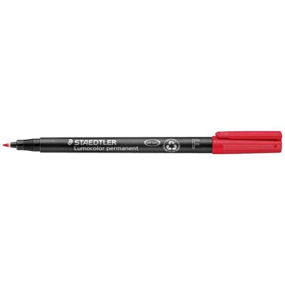 Staedtler Lumocolor 318, OHP-marker, permanent, 0,6 mm, rood