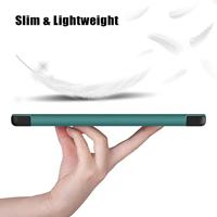 Lunso - Lenovo Tab M8 Gen 4 (8 inch) - Tri-Fold Bookcase hoes - Groen - thumbnail