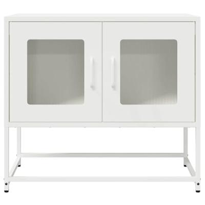 Tv-meubel 68x39x60,5 cm koudgewalst staal wit Tv-meubel 68x39x60,5 cm koudgewalst staal wit