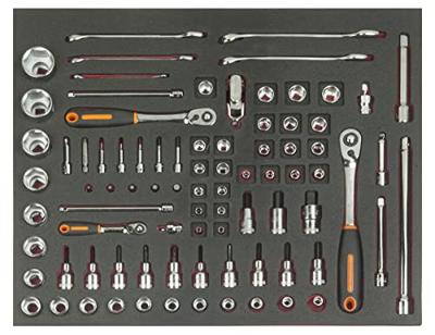Bahco Foaminlay Fit&Go 3/3 met doppen en toebehoren 1/4" en 1/2" en sleutels - 83-delig - FF1A5005